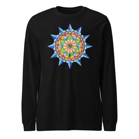 420 Mandala Unisex Long Sleeve Tee - Martin K Designs
