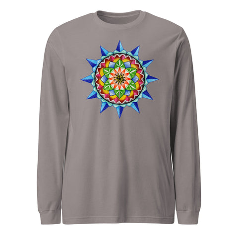 420 Mandala Unisex Long Sleeve Tee - Martin K Designs