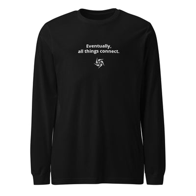 All Things Connect Dark Unisex Long Sleeve Tee - front view