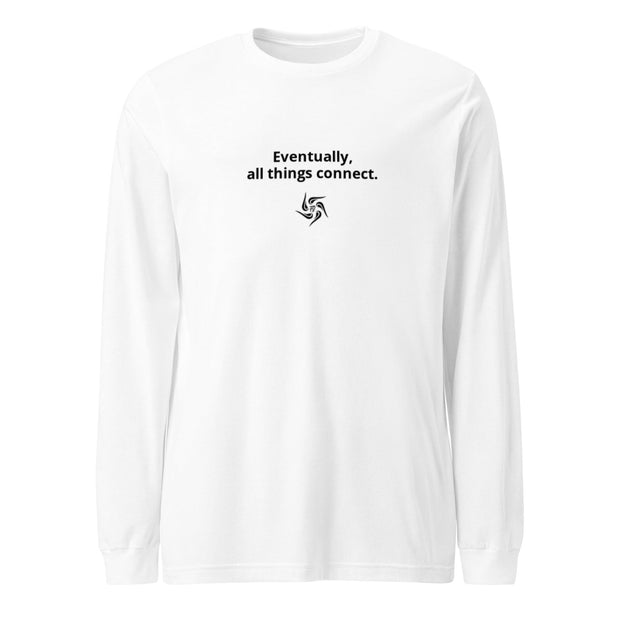All Things Connect Light Unisex Long Sleeve Tee - front view