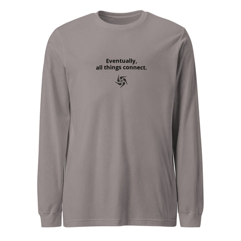 All Things Connect Light Unisex Long Sleeve Tee - right side view