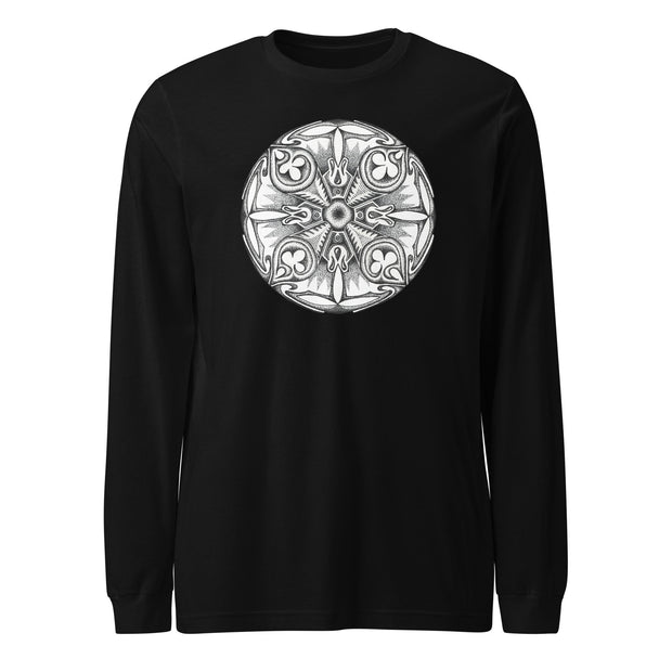 Atlantis Mandala Unisex Long Sleeve Tee - Martin K Designs