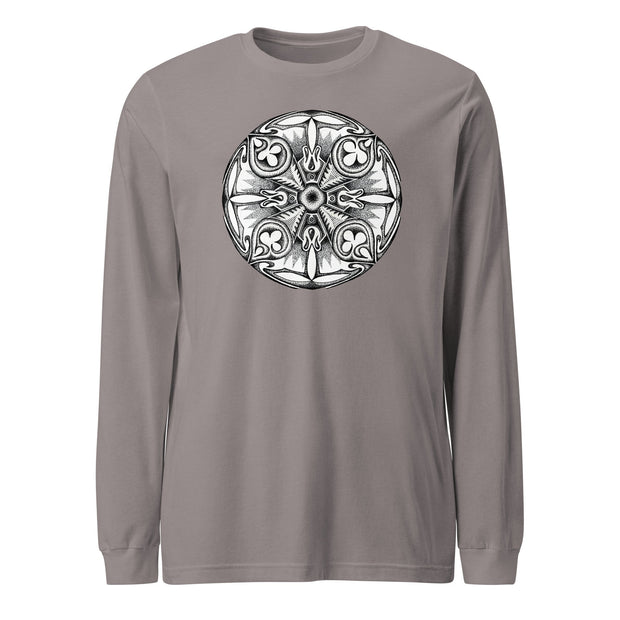 Atlantis Mandala Unisex Long Sleeve Tee - Martin K Designs