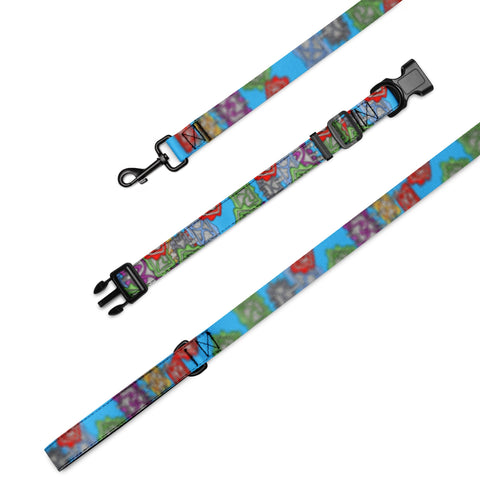 Binary Box Pet collar & leash - Flowstate Apparel