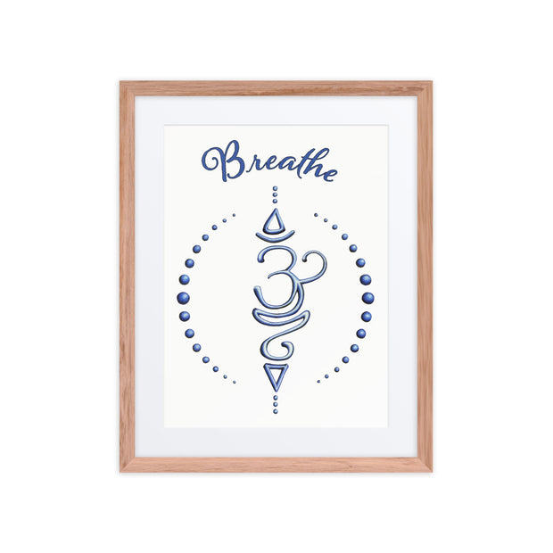 Breathe framed print with mat - Martin K Designs