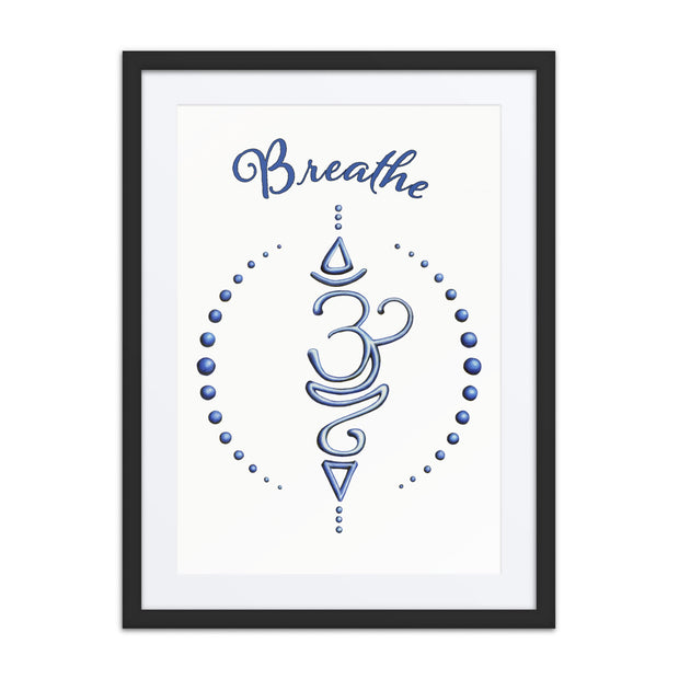 Breathe framed print with mat - Martin K Designs