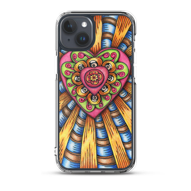 Bursting Heart Clear Case for iPhone® - Martin K Designs