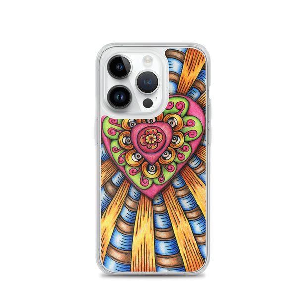 Bursting Heart Clear Case for iPhone® - Martin K Designs