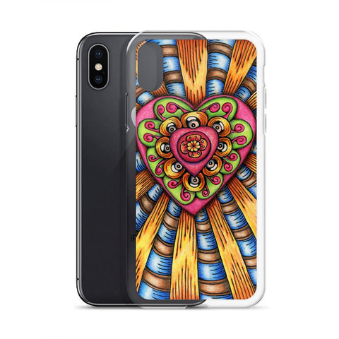 Bursting Heart Clear Case for iPhone® - Martin K Designs