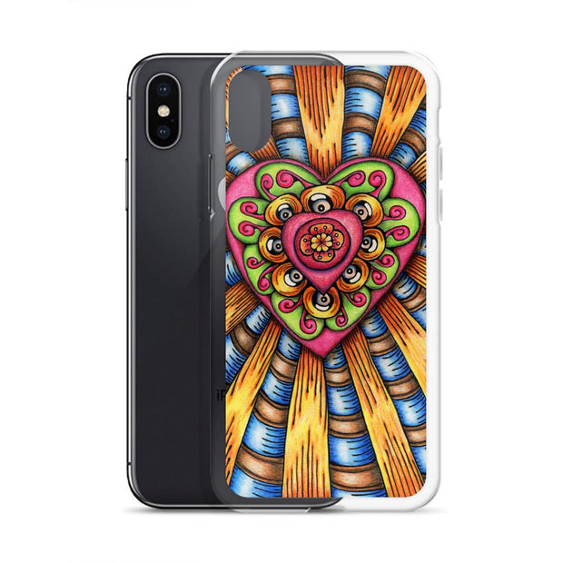 Bursting Heart Clear Case for iPhone® - Martin K Designs