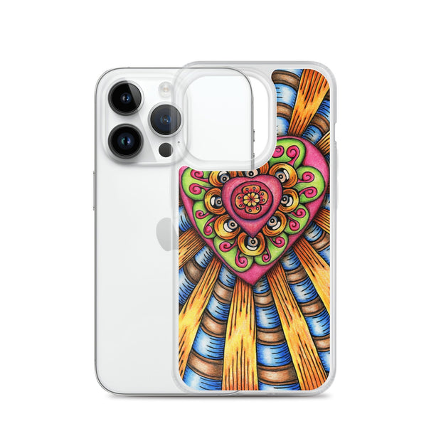 Bursting Heart Clear Case for iPhone® - Martin K Designs