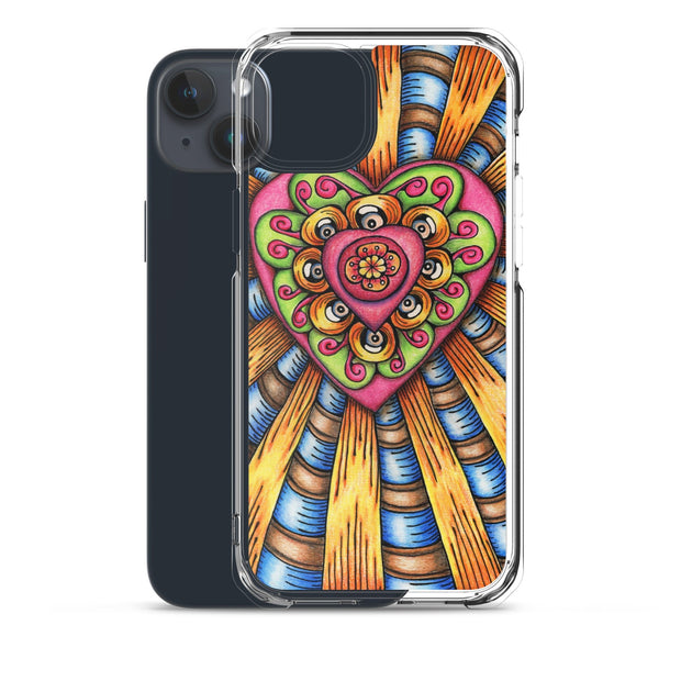 Bursting Heart Clear Case for iPhone® - Martin K Designs