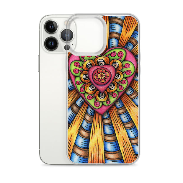 Bursting Heart Clear Case for iPhone® - Martin K Designs