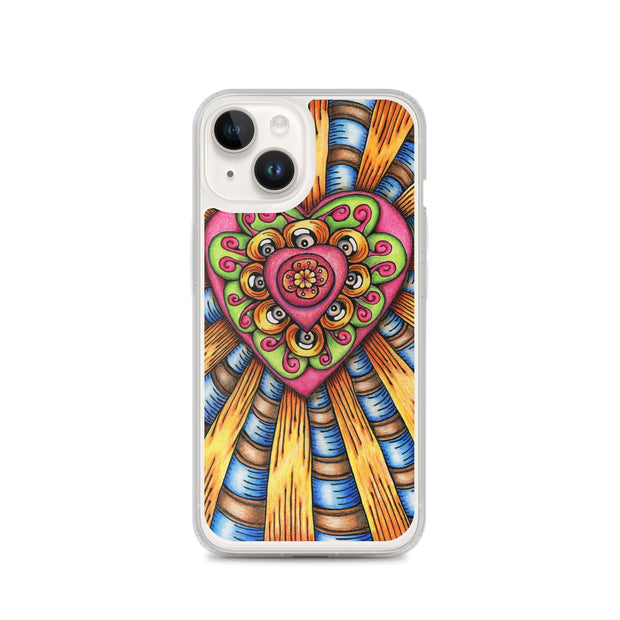 Bursting Heart Clear Case for iPhone® - Martin K Designs