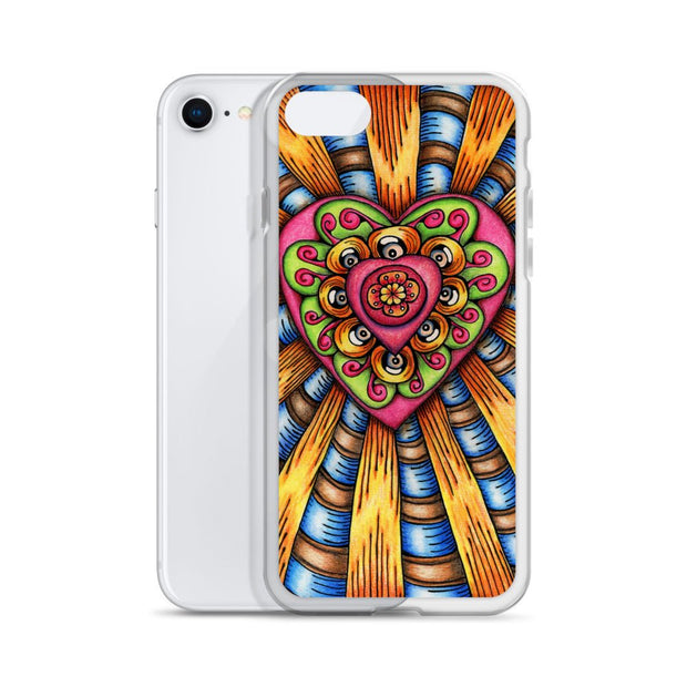 Bursting Heart Clear Case for iPhone® - Martin K Designs