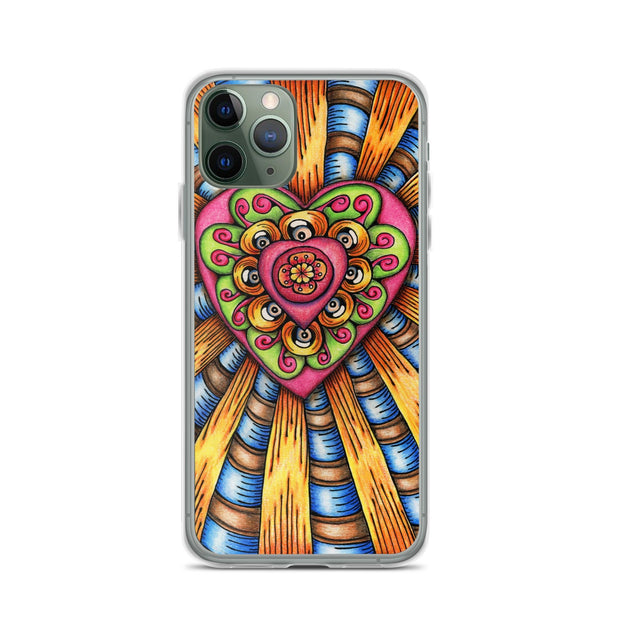 Bursting Heart Clear Case for iPhone® - Martin K Designs