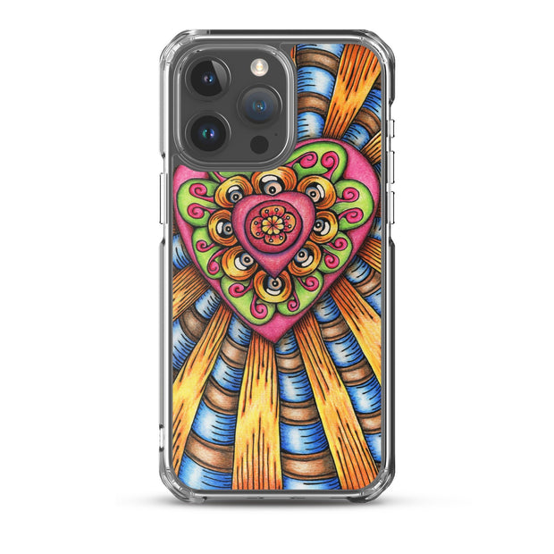 Bursting Heart Clear Case for iPhone® - Martin K Designs