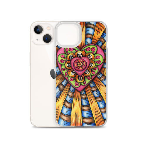 Bursting Heart Clear Case for iPhone® - Martin K Designs