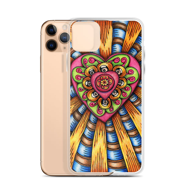 Bursting Heart Clear Case for iPhone® - Martin K Designs