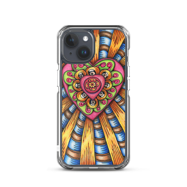 Bursting Heart Clear Case for iPhone® - Martin K Designs
