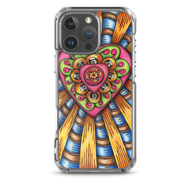 Bursting Heart Clear Case for iPhone® - Martin K Designs