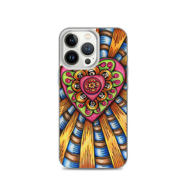 Bursting Heart Clear Case for iPhone® - Martin K Designs