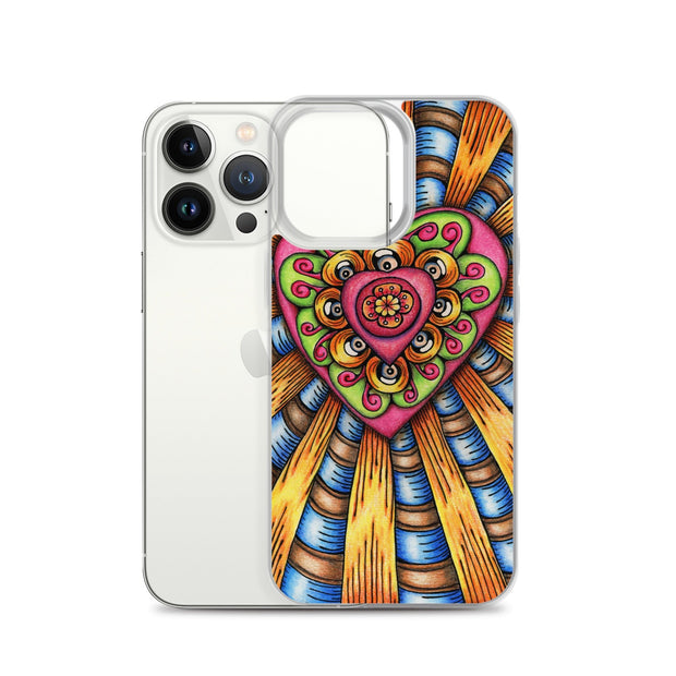 Bursting Heart Clear Case for iPhone® - Martin K Designs