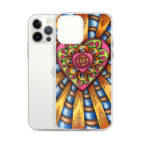 Bursting Heart Clear Case for iPhone® - Martin K Designs