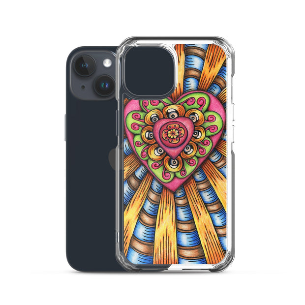 Bursting Heart Clear Case for iPhone® - Martin K Designs
