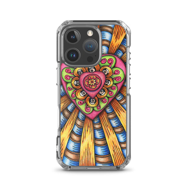Bursting Heart Clear Case for iPhone® - Martin K Designs