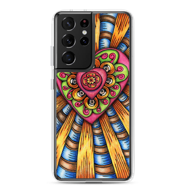 Bursting Heart Clear Case for Samsung® - Martin K Designs