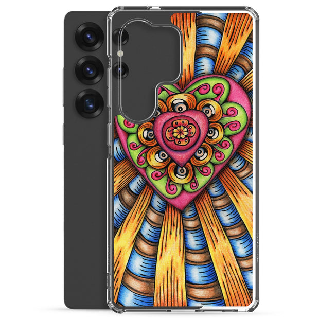 Bursting Heart Clear Case for Samsung® - Martin K Designs
