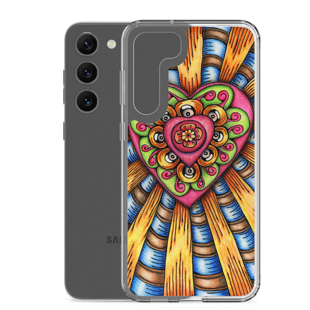 Bursting Heart Clear Case for Samsung® - Martin K Designs