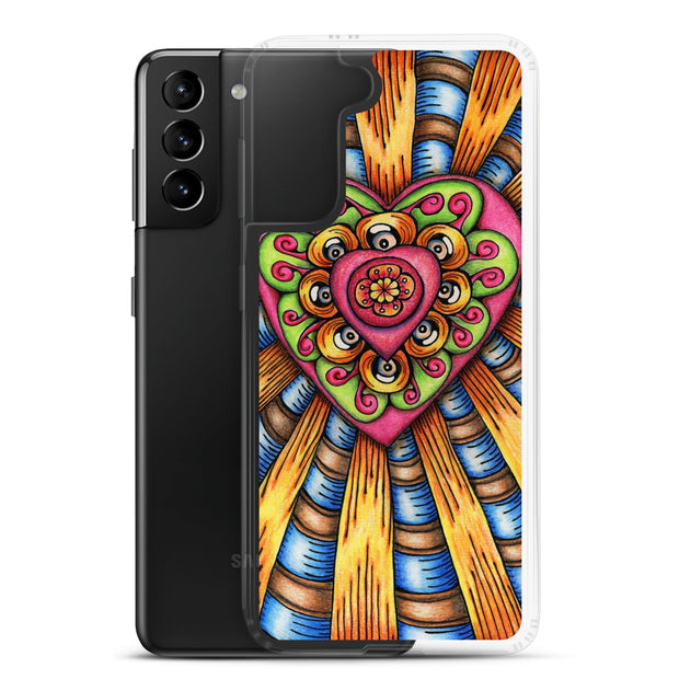 Bursting Heart Clear Case for Samsung® - Martin K Designs