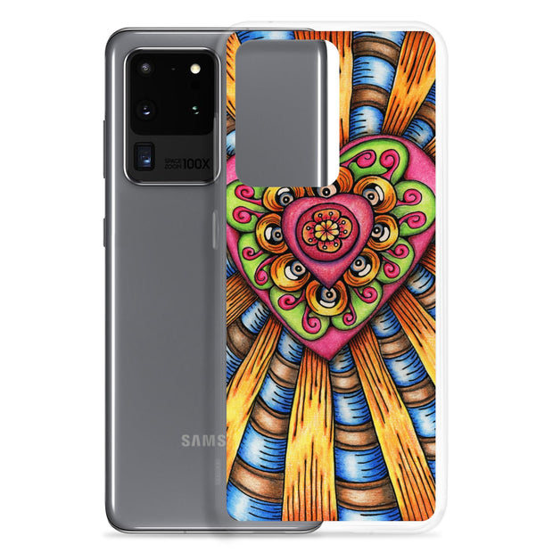 Bursting Heart Clear Case for Samsung® - Martin K Designs