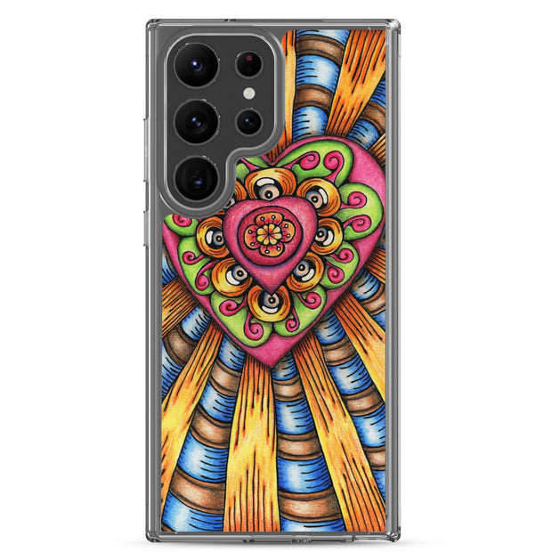 Bursting Heart Clear Case for Samsung® - Martin K Designs