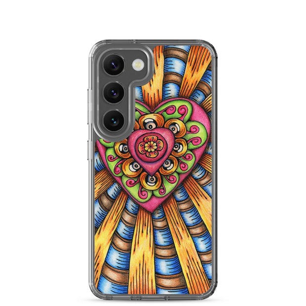 Bursting Heart Clear Case for Samsung® - Martin K Designs