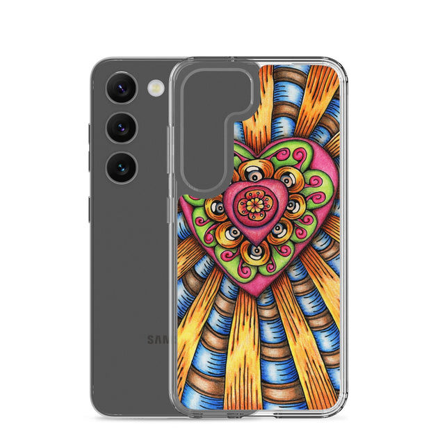 Bursting Heart Clear Case for Samsung® - Martin K Designs