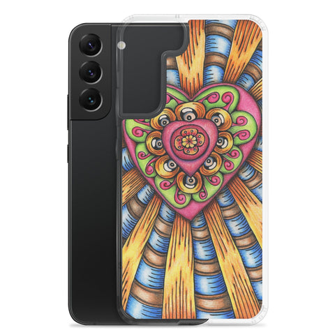 Bursting Heart Clear Case for Samsung® - Martin K Designs