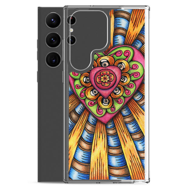 Bursting Heart Clear Case for Samsung® - Martin K Designs