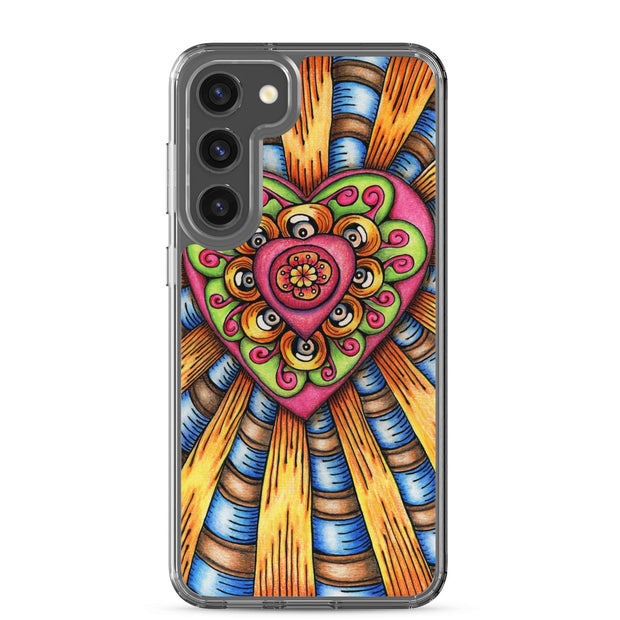 Bursting Heart Clear Case for Samsung® - Martin K Designs