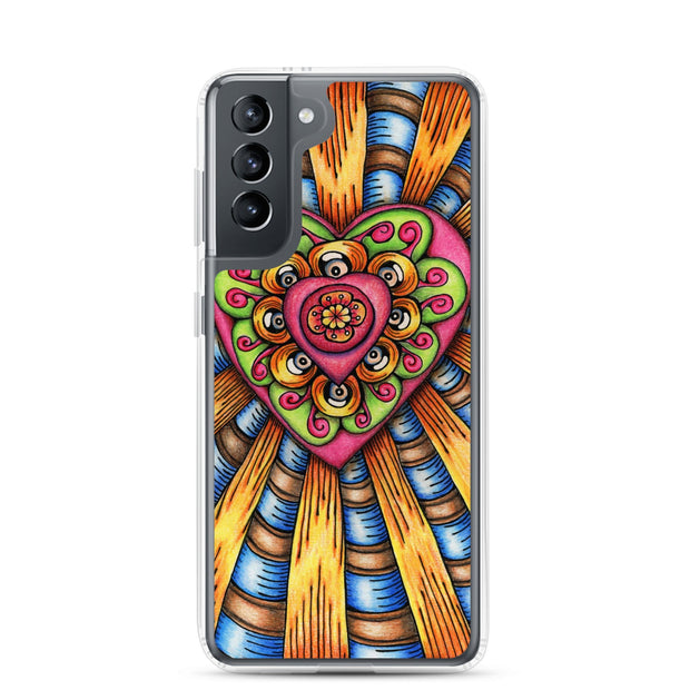 Bursting Heart Clear Case for Samsung® - Martin K Designs