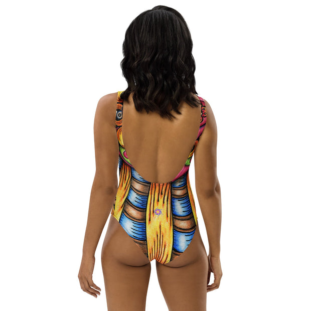 Bursting Heart One - Piece Swimsuit - Martin K Designs