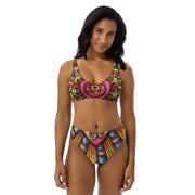 Bursting Heart Recycled high - waisted bikini - Martin K Designs