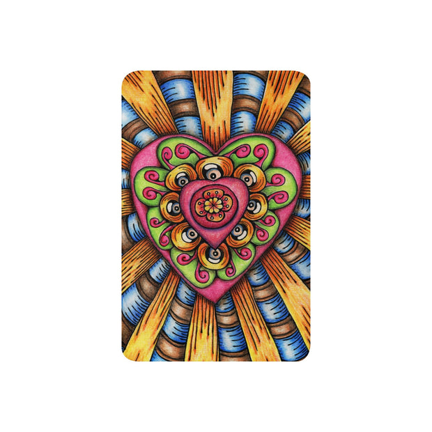 Bursting Heart Sherpa blanket - Martin K Designs
