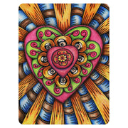 Bursting Heart Sherpa blanket - Martin K Designs