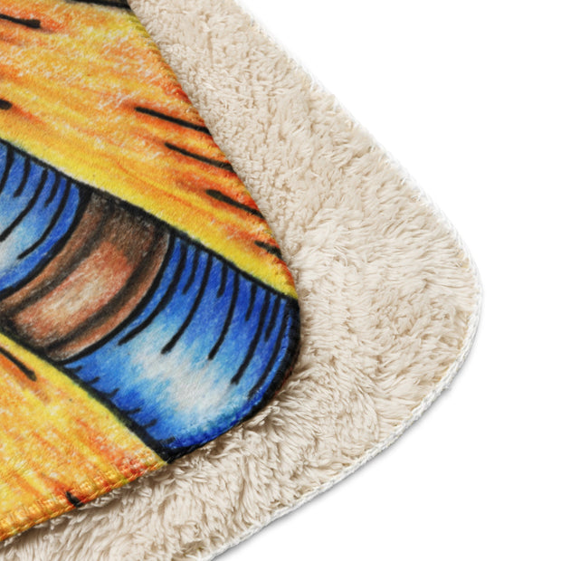 Bursting Heart Sherpa blanket - Martin K Designs