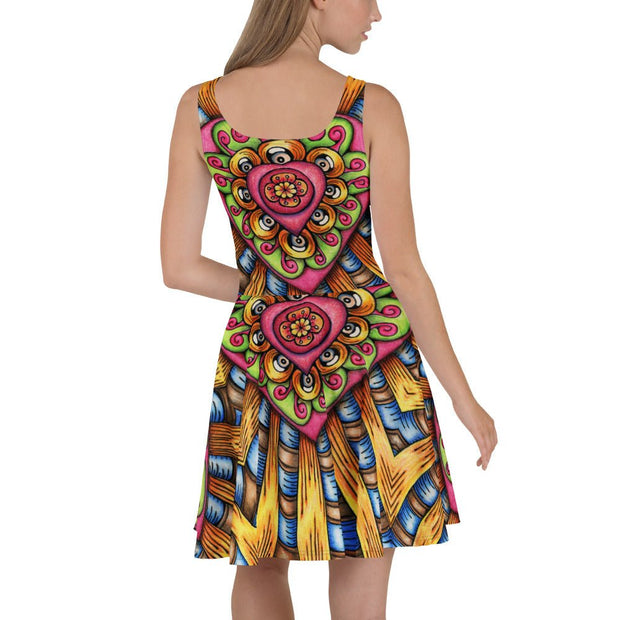 Bursting Heart Skater Dress - Martin K Designs
