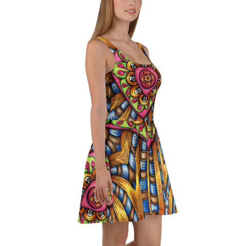 Bursting Heart Skater Dress - Martin K Designs