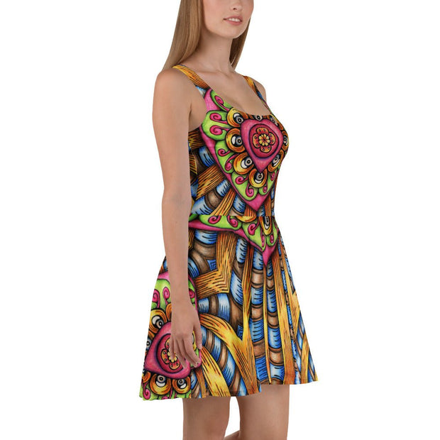 Bursting Heart Skater Dress - Martin K Designs